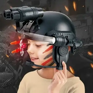 اسباب بازی کلاه پلیس چراغ قوه دار تیر پرتاب کن SWAT Commander Helmet Set_اسباب بازی مشاغل